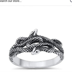Sterling Silver Snake Ring‎ NEW